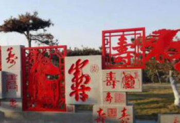信阳福禄寿雕塑不锈钢公园的精美礼物