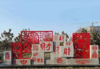 信阳不锈钢福禄寿雕塑象征着美好生活