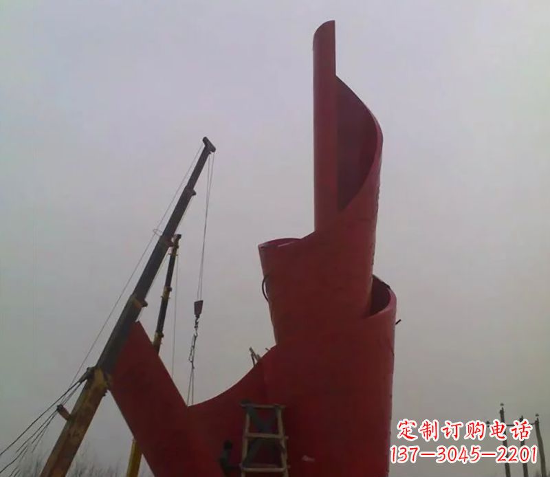信阳不锈钢火炬雕塑点燃社会进步的火炬