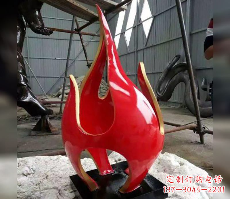 信阳不锈钢火龙果雕塑传承传统文化的艺术品