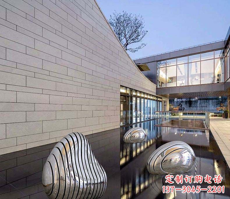 信阳精美不锈钢假山雕塑