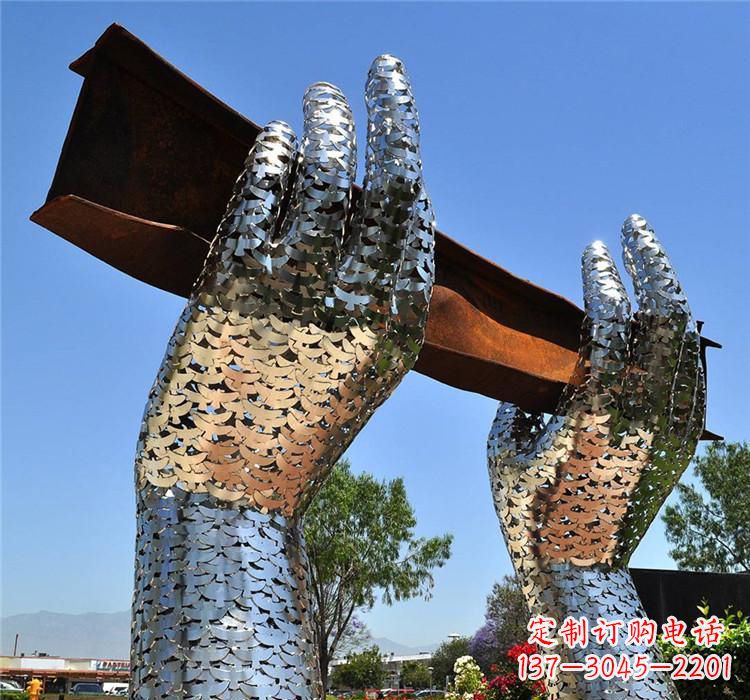信阳不锈钢拱门雕塑精美绝伦