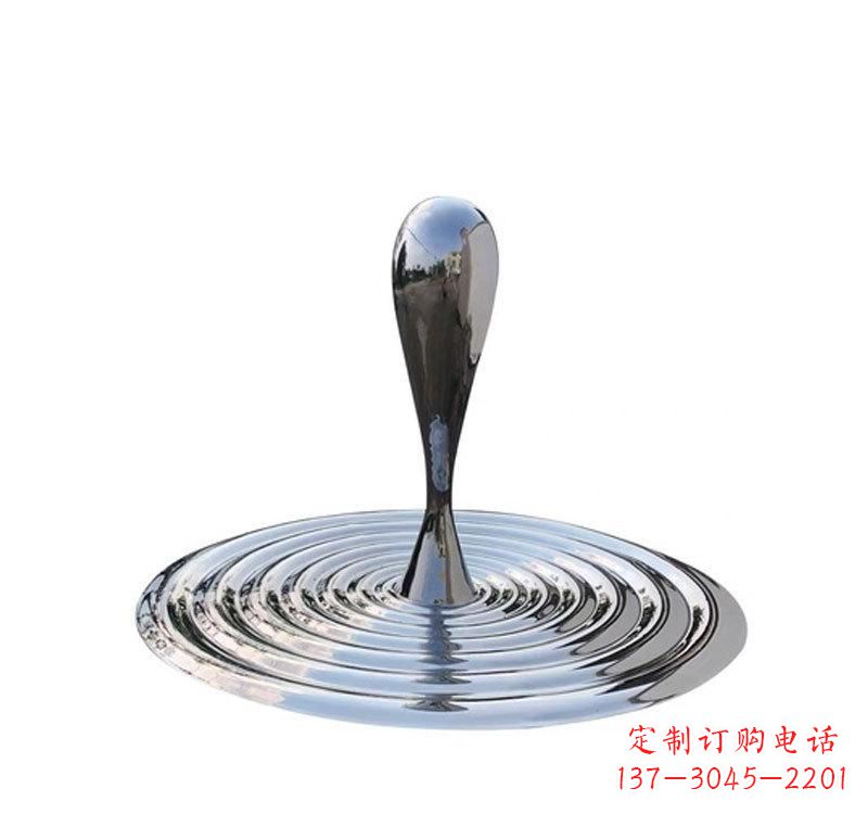 信阳不锈钢景区水滴雕塑精美绝伦