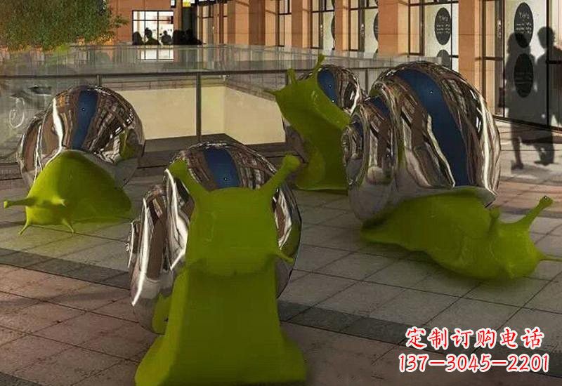 信阳不锈钢蜗牛雕塑融合现代技术与传统艺术