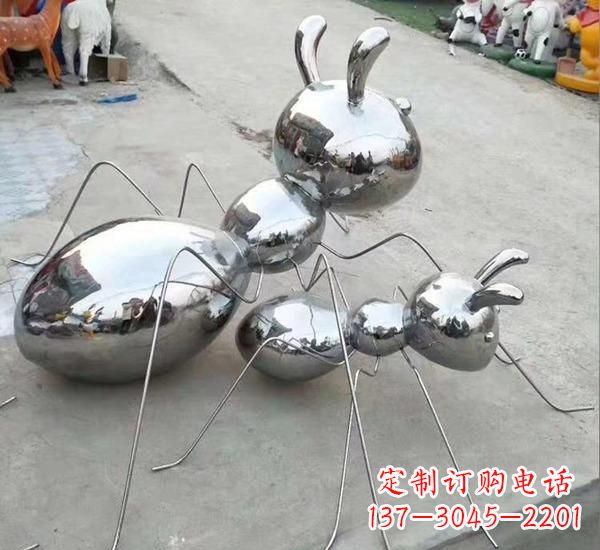 信阳不锈钢镜面蚂蚁雕塑