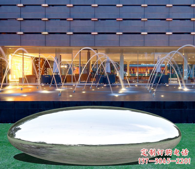 信阳不锈钢镜面鹅卵石雕塑
