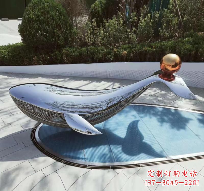 信阳不锈钢海豚雕塑精美而优雅