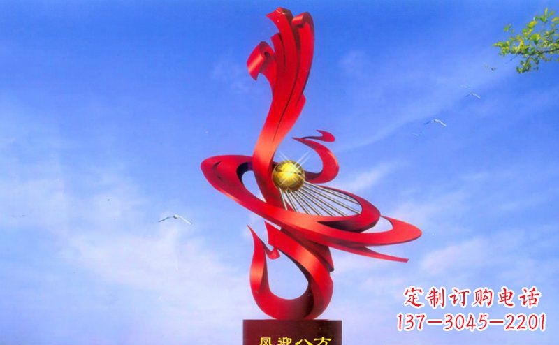 信阳不锈钢孔雀雕塑——迎接八方美好