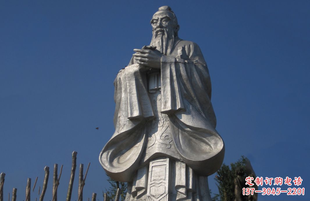 信阳不锈钢孔子人物雕塑——传承中华文化的精神象征