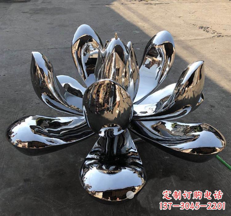 信阳不锈钢莲花雕塑精美优雅