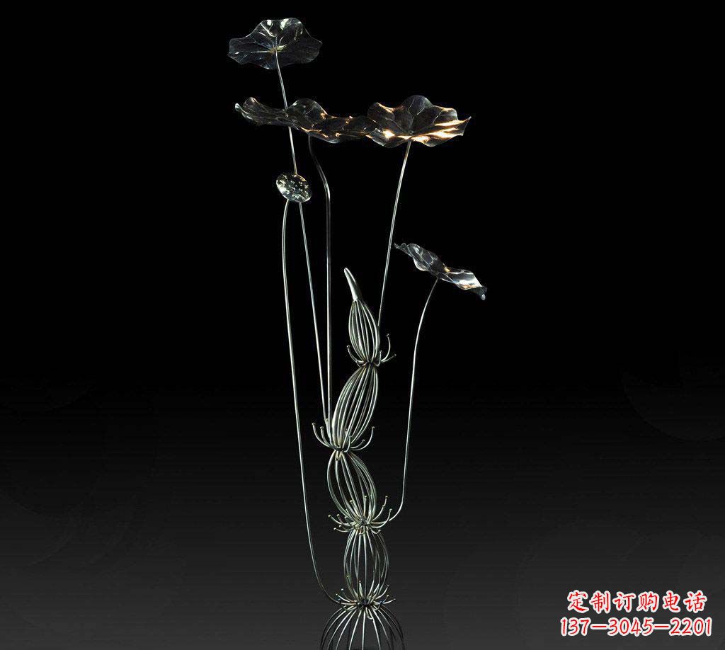 信阳不锈钢荷叶雕塑精致优雅的艺术宝藏