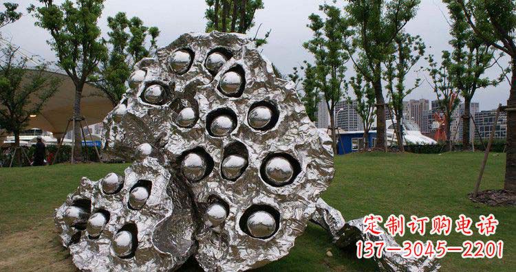 信阳不锈钢莲蓬精美雕塑铸就华丽景观