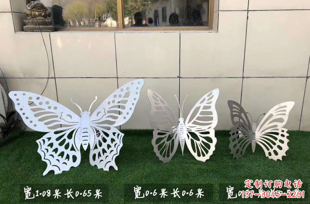 信阳不锈钢镂空蝴蝶公园雕塑——精美绝伦