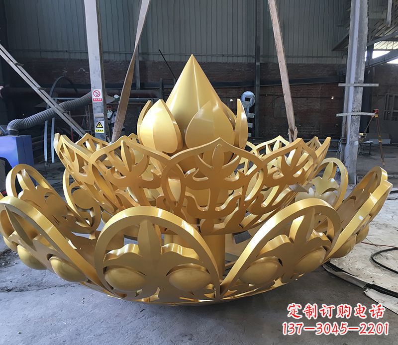 信阳不锈钢莲花雕塑精美绝伦