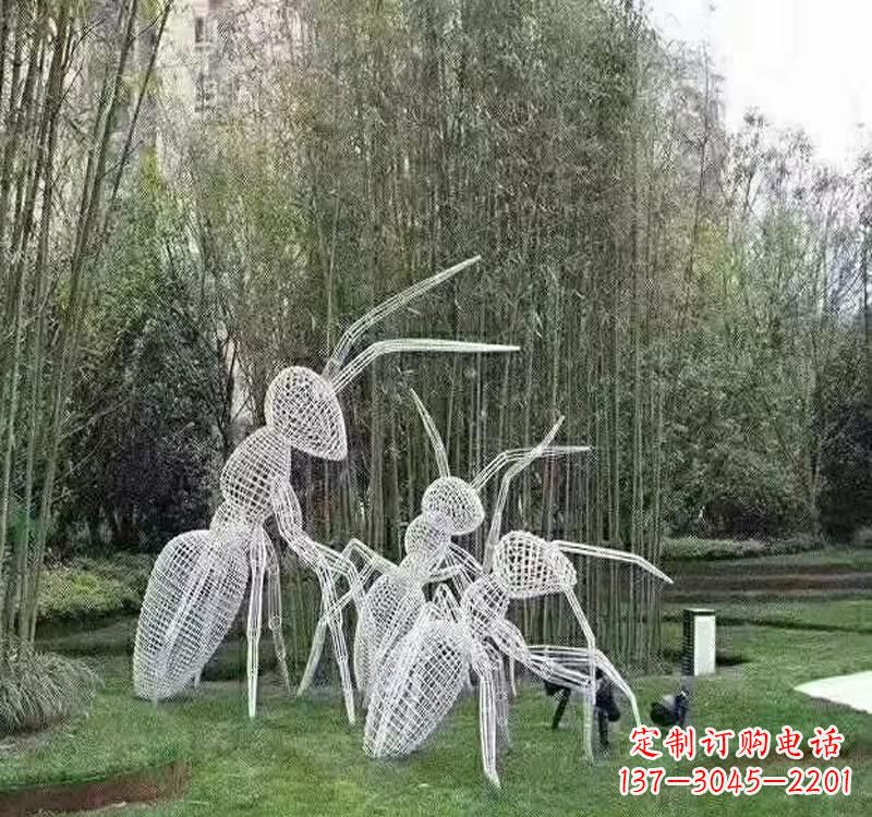 信阳不锈钢镂空蚂蚁雕塑艺术细节的精彩绝伦