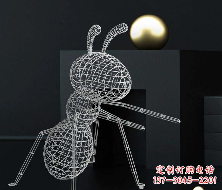 信阳不锈钢镂空蚂蚁雕塑艺术与科技的结合