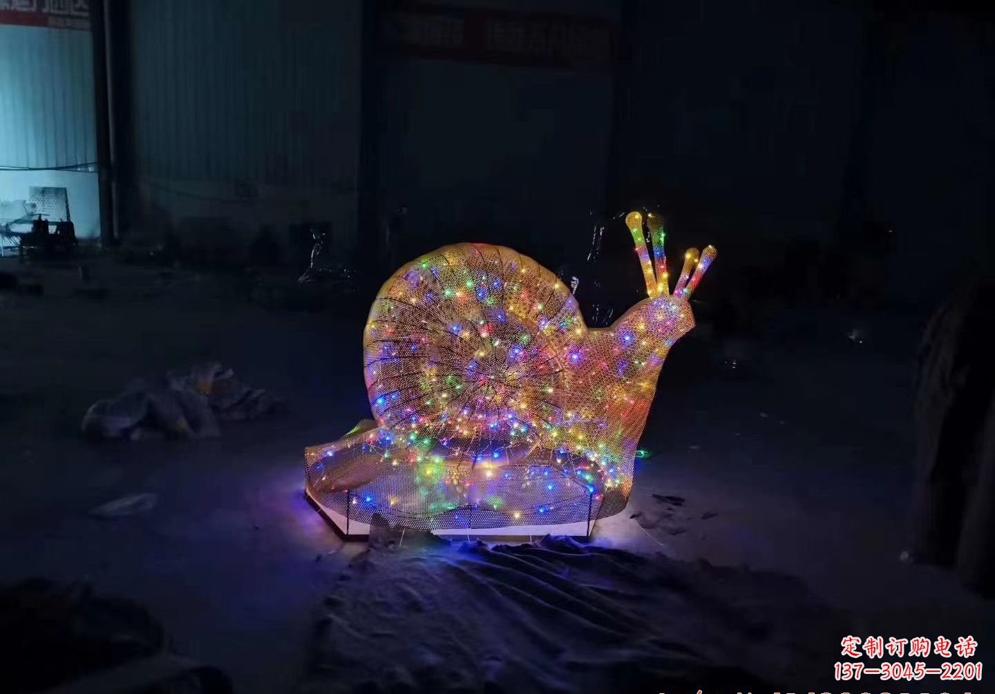 信阳不锈钢镂空蜗牛雕塑精致美观的艺术品