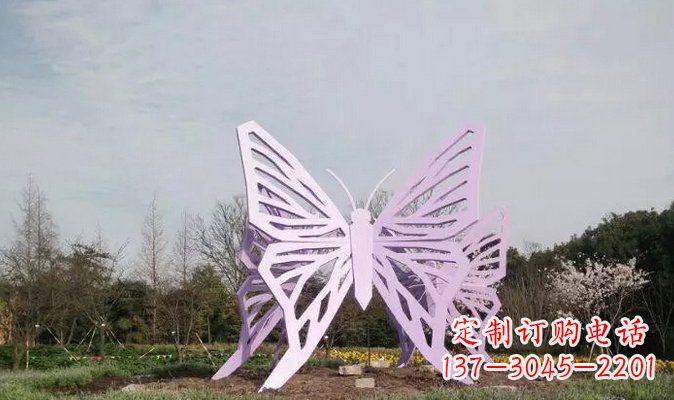信阳不锈钢蝴蝶雕塑美丽的艺术装点