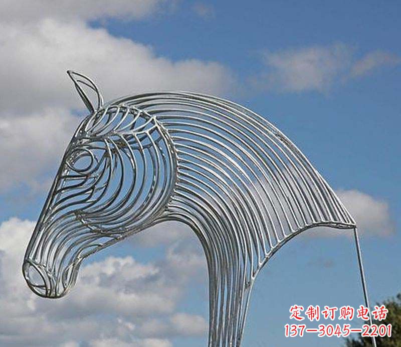 信阳不锈钢马头雕塑抽象雕塑的新突破