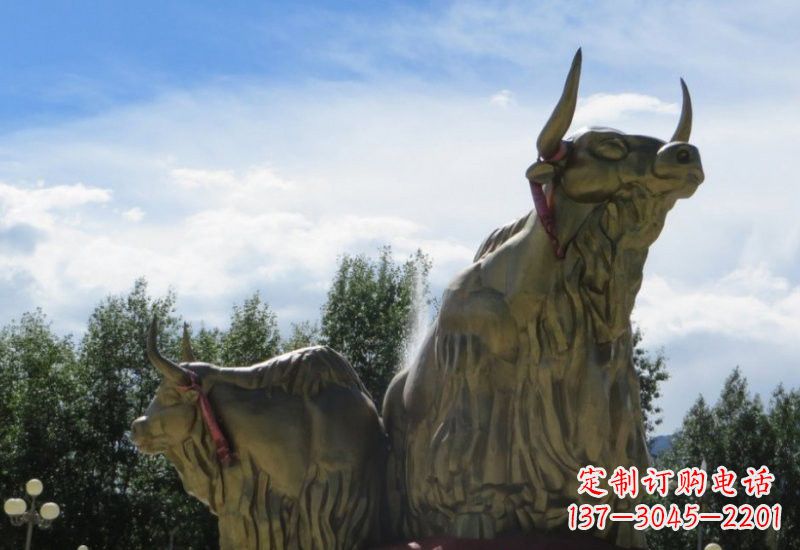 信阳不锈钢牦牛雕塑一种传统文化的精美传承