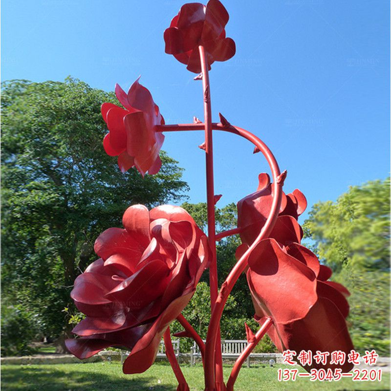 信阳玫瑰雕塑艺术的精美表达