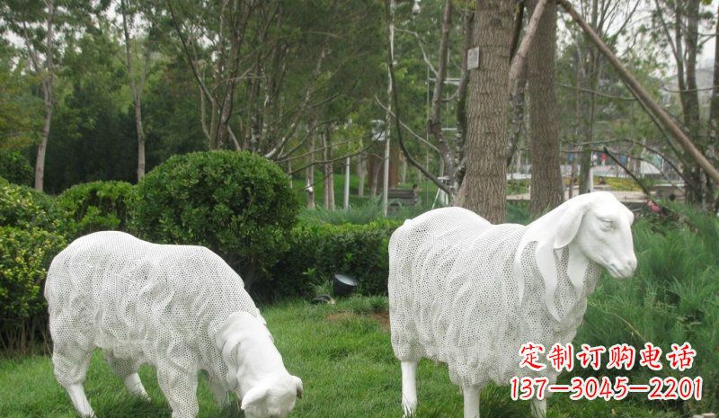 信阳不锈钢绵羊雕塑——精致美观的艺术品