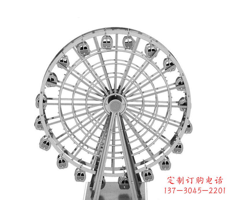 信阳不锈钢摩天轮雕塑引领城市风采