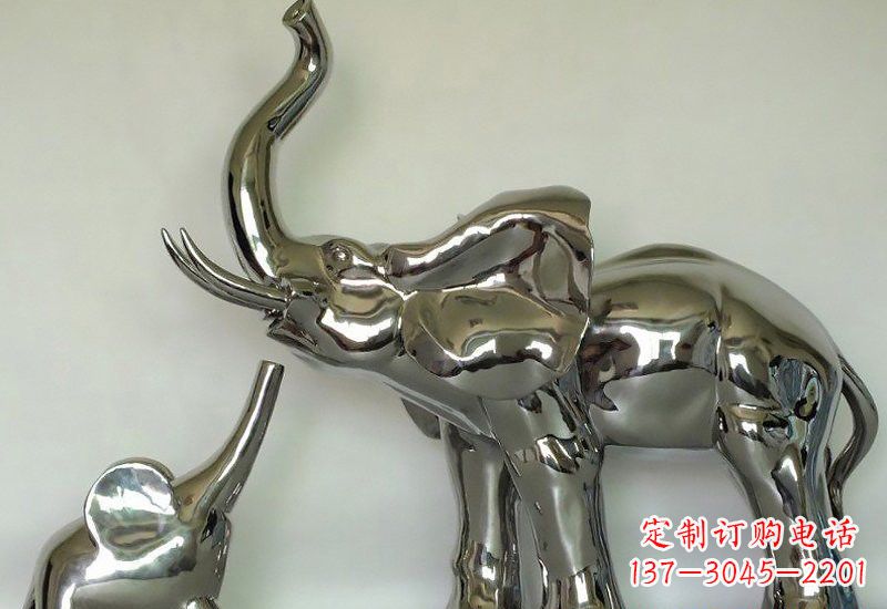 信阳不锈钢大象雕塑