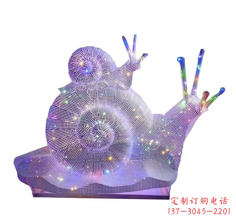 信阳不锈钢蜗牛雕塑一件精美的艺术品