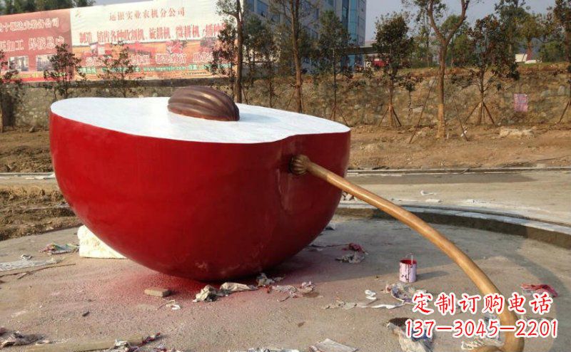 信阳不锈钢苹果雕塑艺术与实用的结合