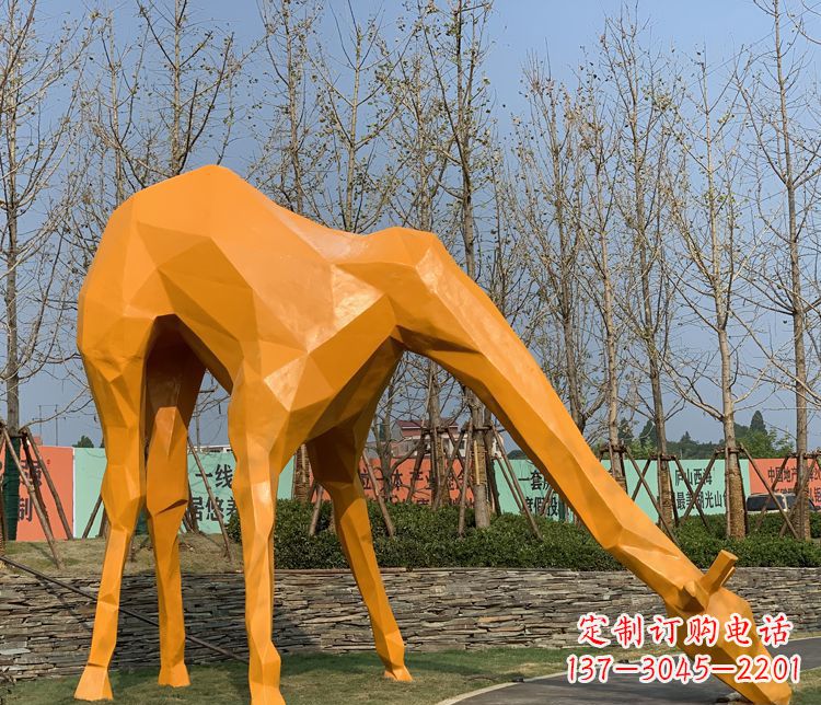 信阳不锈钢雕刻的精美动物雕塑