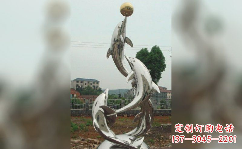 信阳不锈钢海豚雕塑的美丽