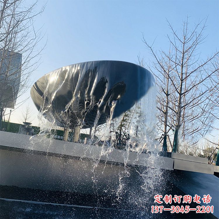 信阳不锈钢水钵瀑布喷泉雕塑艺术与美感的完美结合