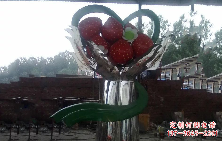 信阳不锈钢水果雕塑精美绝伦