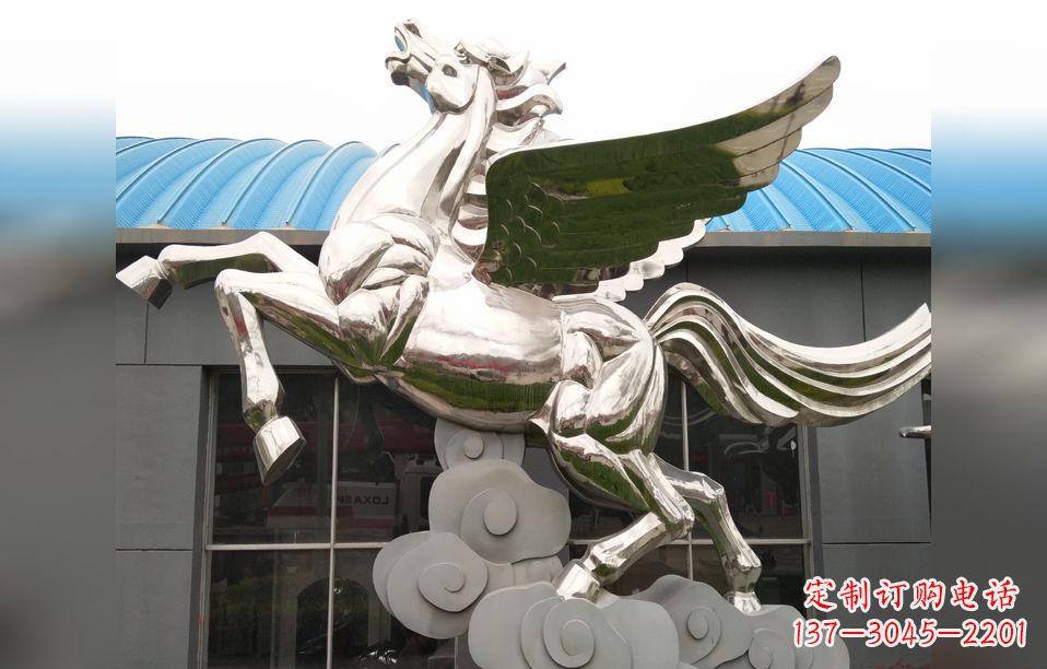 信阳不锈钢飞马雕塑艺术的精髓