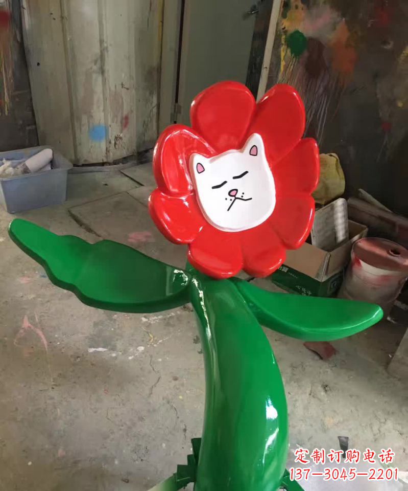 信阳不锈钢太阳花雕塑美丽的景观装饰