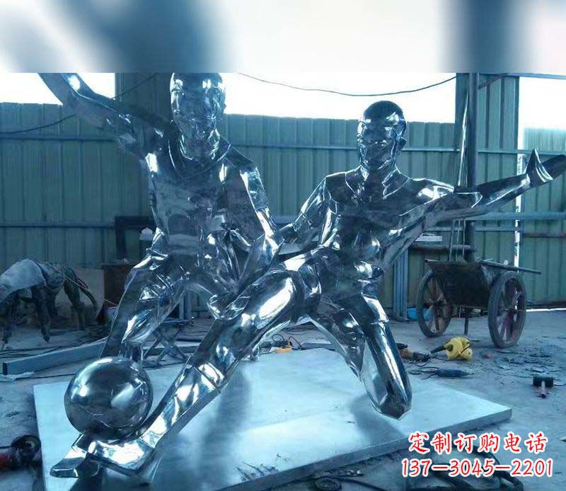 信阳不锈钢足球雕塑精美的足球景观