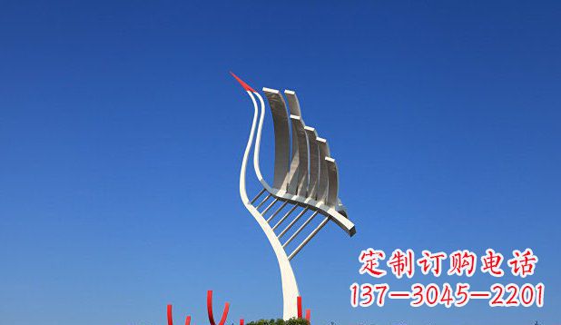 信阳不锈钢天鹅丹顶鹤仙鹤雕塑