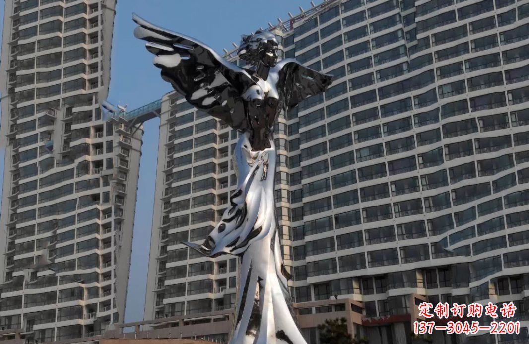 信阳不锈钢天使灿烂的城市景观