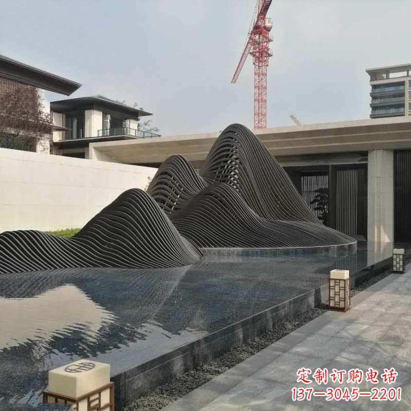 信阳不锈钢铁艺假山艺术性的美化