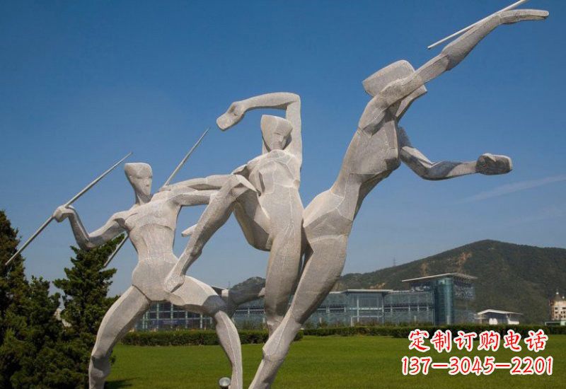 信阳不锈钢标枪雕塑象征勇气和力量