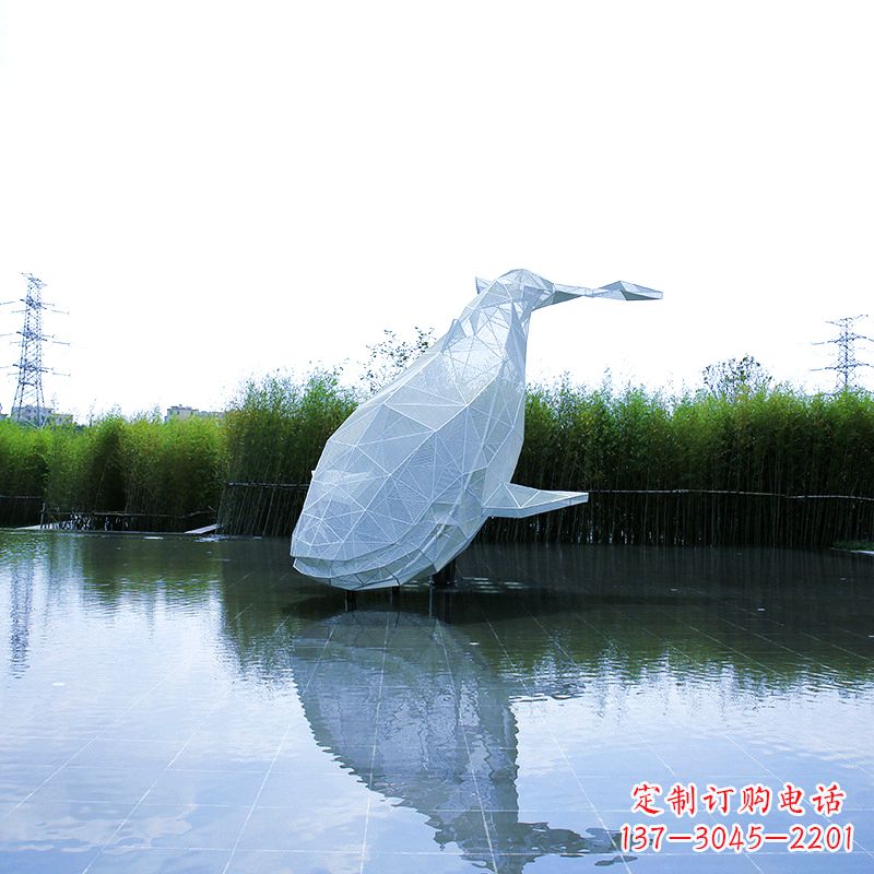 信阳精美的不锈钢鲸鱼雕塑