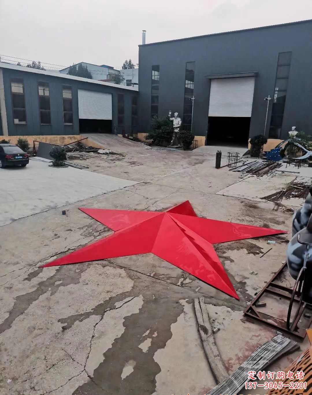 信阳五角星的魅力不锈钢景观雕塑