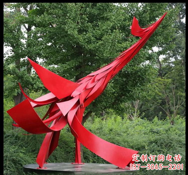 信阳不锈钢凤凰雕塑——美丽而神秘的象征