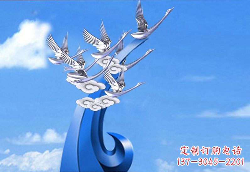 信阳不锈钢仙鹤美化环境