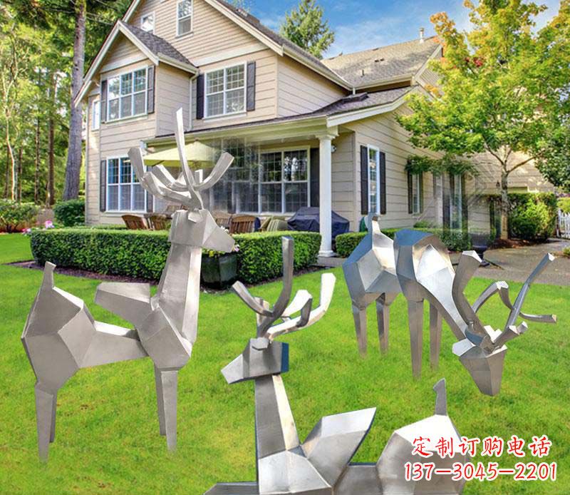 信阳不锈钢小鹿雕塑艺术品中最美丽的灵魂