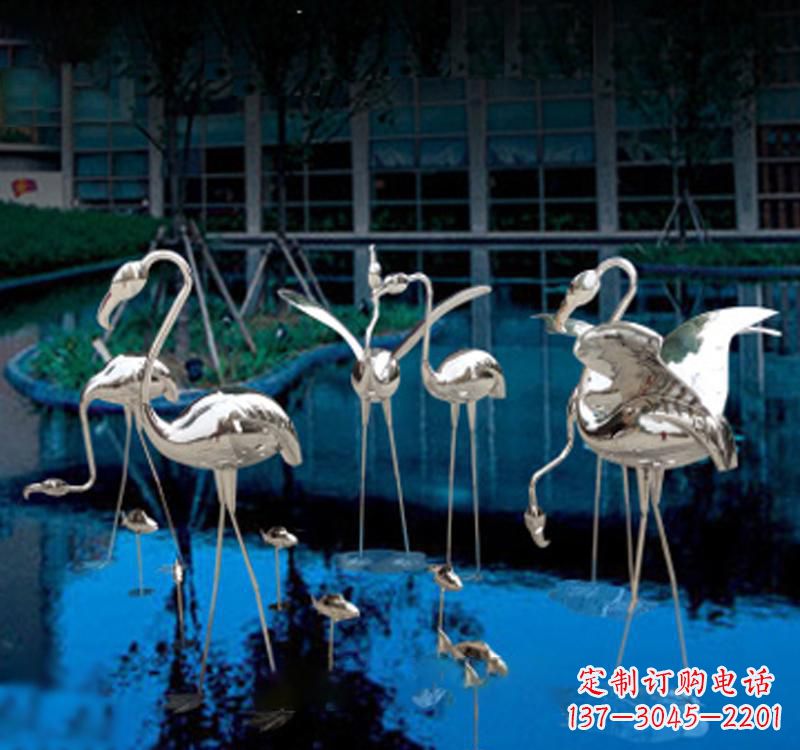 信阳不锈钢仙鹤雕塑汇聚自然之美