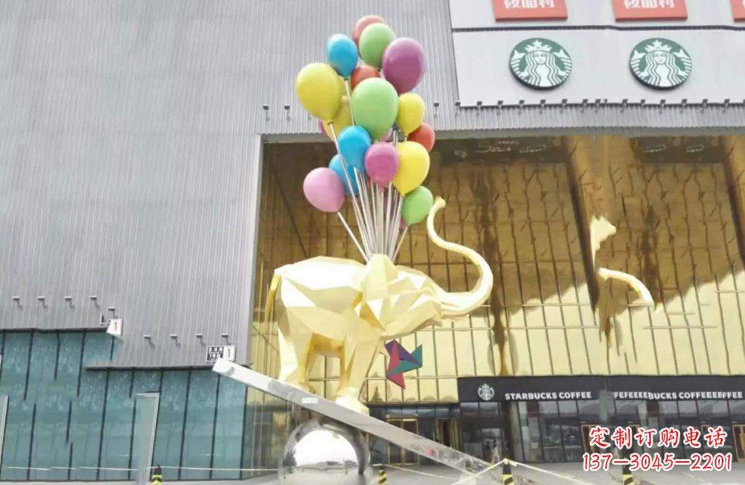 信阳小象踩球不锈钢雕塑的魅力