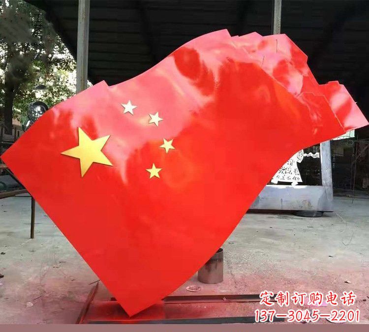 信阳不锈钢校园五星红旗雕塑——传承红色基因,缅怀烈士