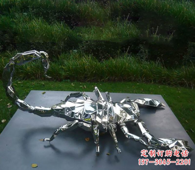 信阳不锈钢蝎子雕塑精致且充满魅力